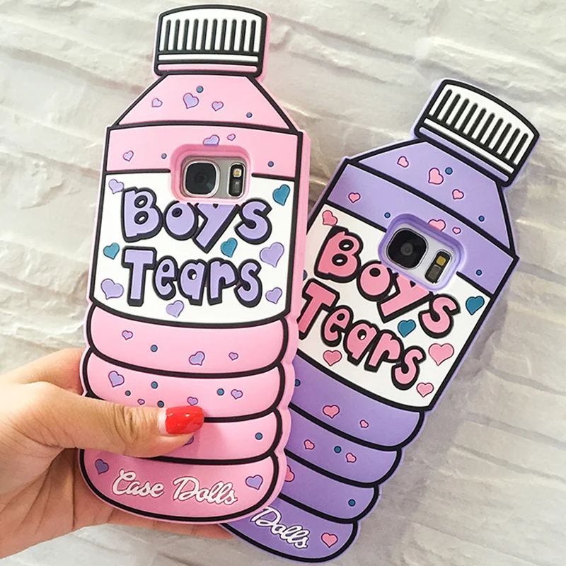 

3D Soft Silicone Boy's Tears Phone Case Back Cover Skin For Samsung S6 S7 edge / Plus Note 3 4 5 J3 J5 J7 G530 Prime A5 J5 2016