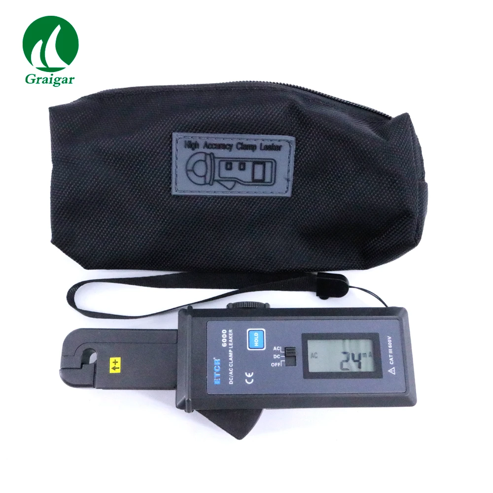 

ETCR6000 AC/DC Clamp Leaker adopting up-to-date CT technology and digital integration technology