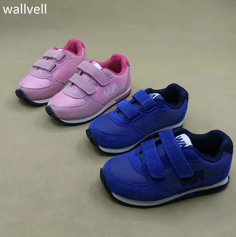 

wallvell Exports to the United States leather boys and girls sports shoes anti-fur children's sports shoes