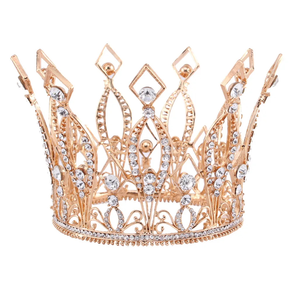 Overdue D Comprare 3 9 Alto Royal Wedding Bridal Tiara Concorso Di Bellezza Pageant Diadema Strass In Oro Rosa Colore Pieno Corona Hg0 Miglior Prezzo Online