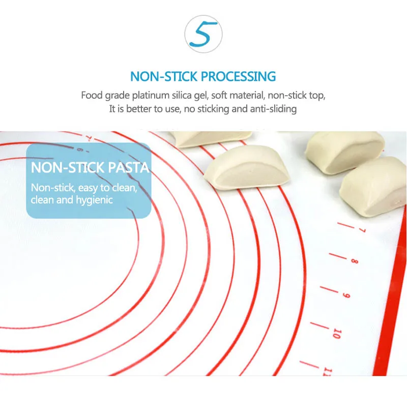26*29 см антипригарное силиконовые коврик для выпекания разминка коврик для теста коврик для выпечки жаропрочный вкладыш колодки Инструменты для приготовления пищи