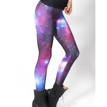 

Women Colorful Galaxy Space Print Leggings Fashion Style Sexy Slim Casual Wear Leggings Gothic Creative Fitness Popular Pants