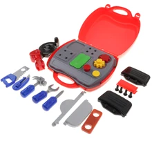 19 шт. Строительный Инструмент Игровой набор с чемоданом-дети ролевые игры раннего развития игрушка набор