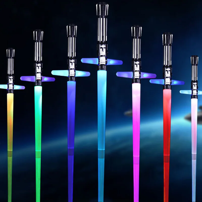 2Pcs 87cm Sword Light Saber Retractable Toy Crossing Star Wars Lightsaber Kids Favorite Star Wars Lightsaber