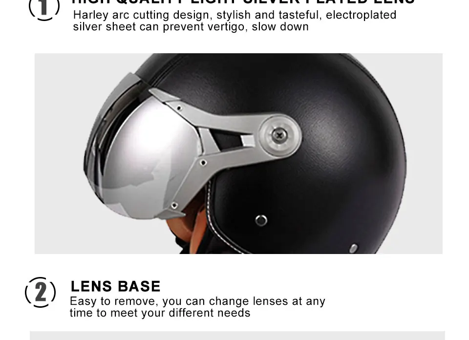 Foxcncar Motorcycle scooter Helmet 34 Open Face halmet motocros vintage casque Moto Casque Casco motocicleta Capacete Deodorant (6)