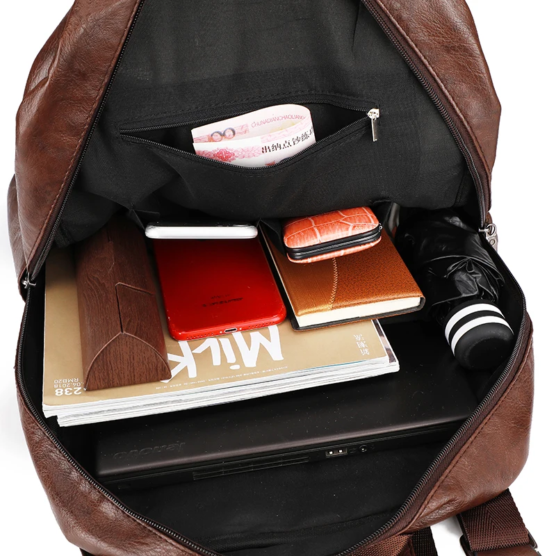 Portátil de Mochila de cuero de los hombres 15,6 Anti robo de viaje impermeable de la escuela Mochila Colegio Mochila masculina Mochila de hombre 2019 Portátil de Mochila de cuero de los hombres 15,6 Anti robo de viaje impermeable de la escuela Mochila Colegio Mochila masculina Mochila de hombre 2019
