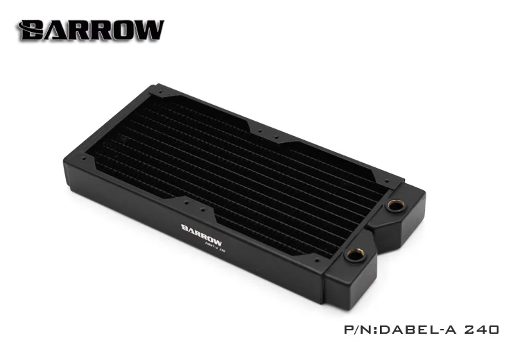 Медный радиатор с водяным охлаждением Barrow Dabel a 240 мм 2х12 см|copper radiator water cooling|water