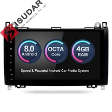 Isudar Car Multimedia Player GPS Android 8.0 Car Radio 2 Din For Mercedes/Benz/Sprinter/W169/B200/B-class DSP 4GB RAM OBD2