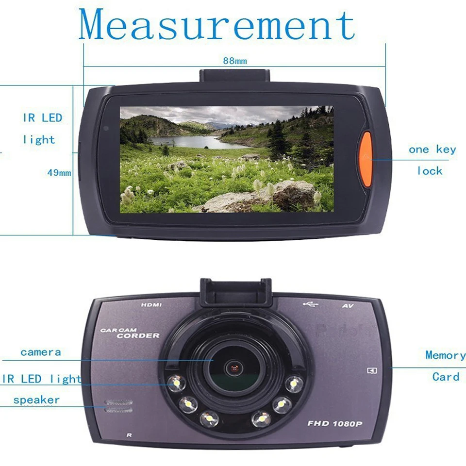 Автомобильный видеорегистратор MaoHooMa, камера ночного видения, Full HD, 1080 P, 140 градусов, видеорегистратор, видео регистраторы для автомобилей, ночное видение, g-сенсор, видеорегистратор