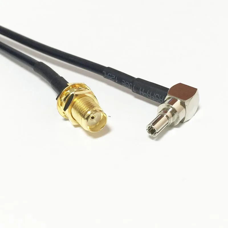 

New Wireless Modem Wire SMA Female Jack nut Switch CRC9 Right Angle Connector RG174 Cable 20CM 8" Adapter Wholesale Fast Ship