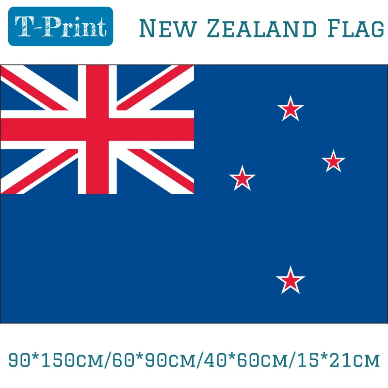 

90*150cm/60*90cm/40*60cm/15*21cm New Zealand National Flag 5x3ft For World Cup National Day Olympic Games Office Home decoration