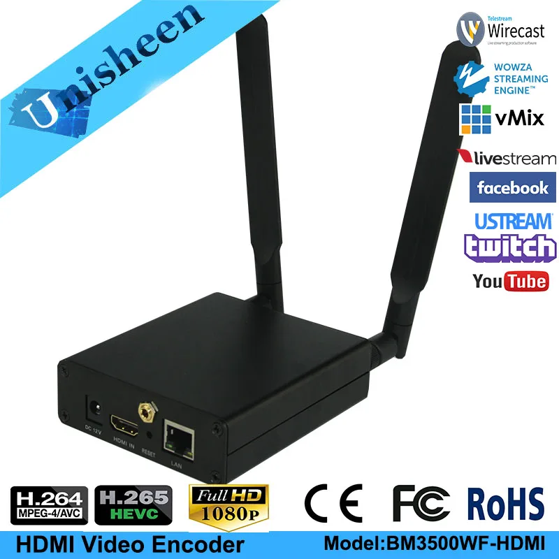 H.265 HEVC H.264 wifi SDI Video Encoder streaming encoder SDI ...