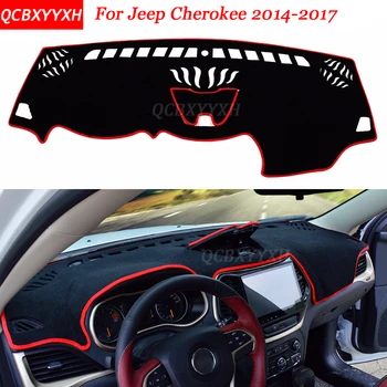 

Car Styling Dashboard Avoid Light Pad Polyester For Jeep Cherokee 2014-2017 Instrument Platform Desk Cover Protective Mats