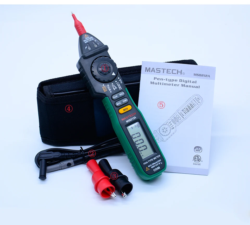 MASTECH ms8212a Ручка Тип Цифровой мультиметр multimetro AC DC Напряжение ток тестер диодов непрерывность логика Бесконтактный Напряжение