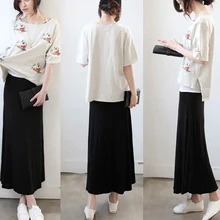 Высокая талия плиссированная элегантная летняя юбка женские юбки сплошной цвет длинные юбки Повседневные женские Faldas Saia один размер