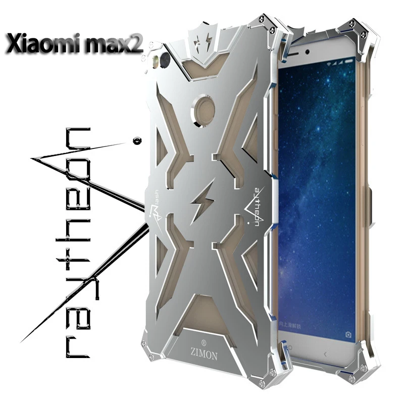 

ZIMON Case For Xiaomi Mi Max2 Case Coque Original Simon Metal Aluminum Luxury Batman For Xiaomi Mi Max 2 Case Back Cover Fundas