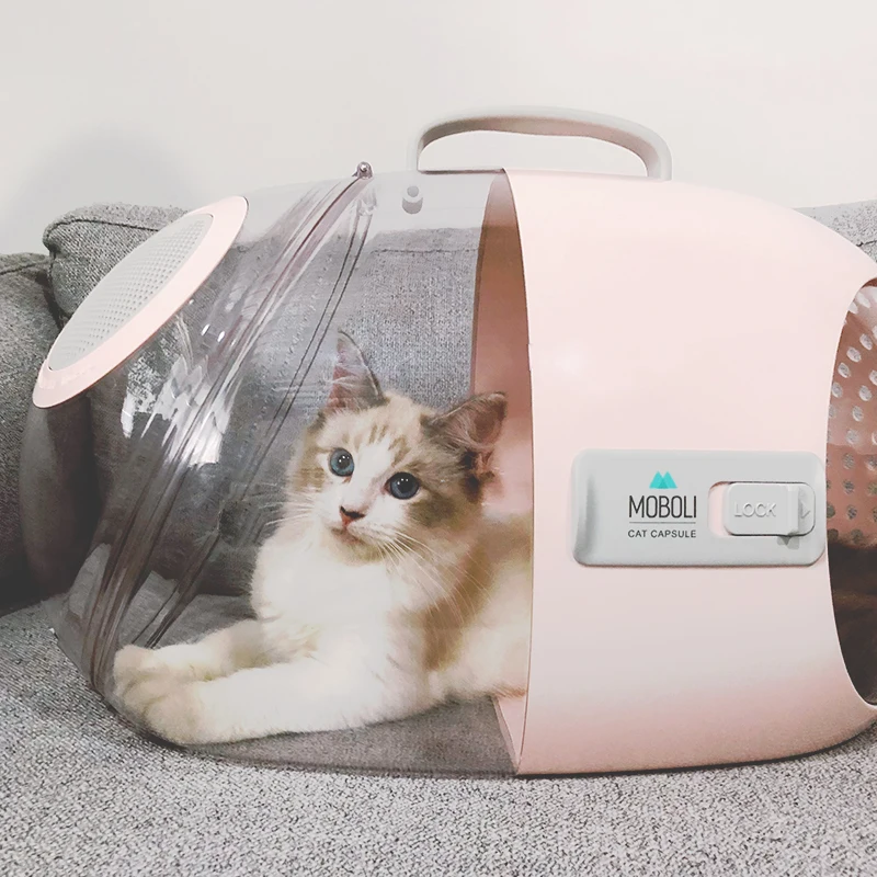 Travel Capsule Cat Carrier Cat Capsule Out of Bag Mobile Cats Nest Breathable Transparent Pet Bag for Dog Rabbit Pet Rat