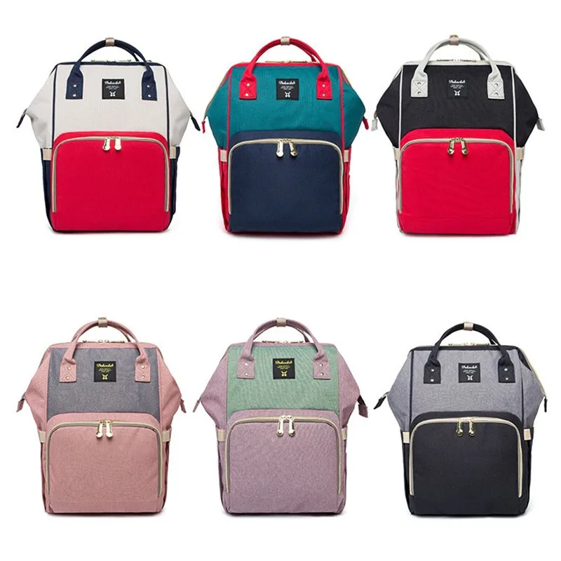 20L Capacity Oxford Korean Style Out Travel Storage Bags Plain Soft Handle Patchwork Hit Color Backpack Free Shipping Hot!02