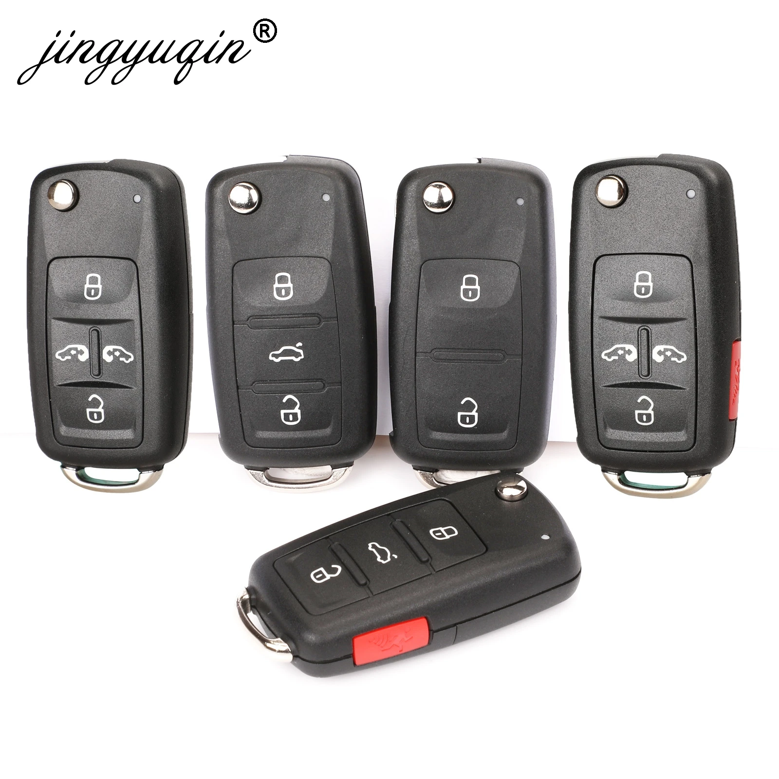Складной пульт дистанционного управления jingyuqin 2/3/4/5 для VW Polo Golf MK6 Tiguan Touareg 202AD 202H