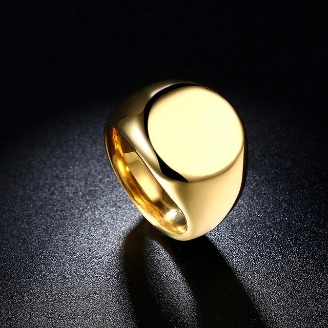 2018 USA Fashion  316L Stainless Steel Ring Pattern Punk Overbearing Vintage Men Rings Cool Man Jewelry