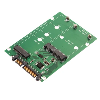

mSATA & NGFF M2 to SATA Adapter Card Converter mSATA/NGFF SSD to 2.5inch SATA adaptator Adapter Support mSATA SSD + M.2 NGFF SSD