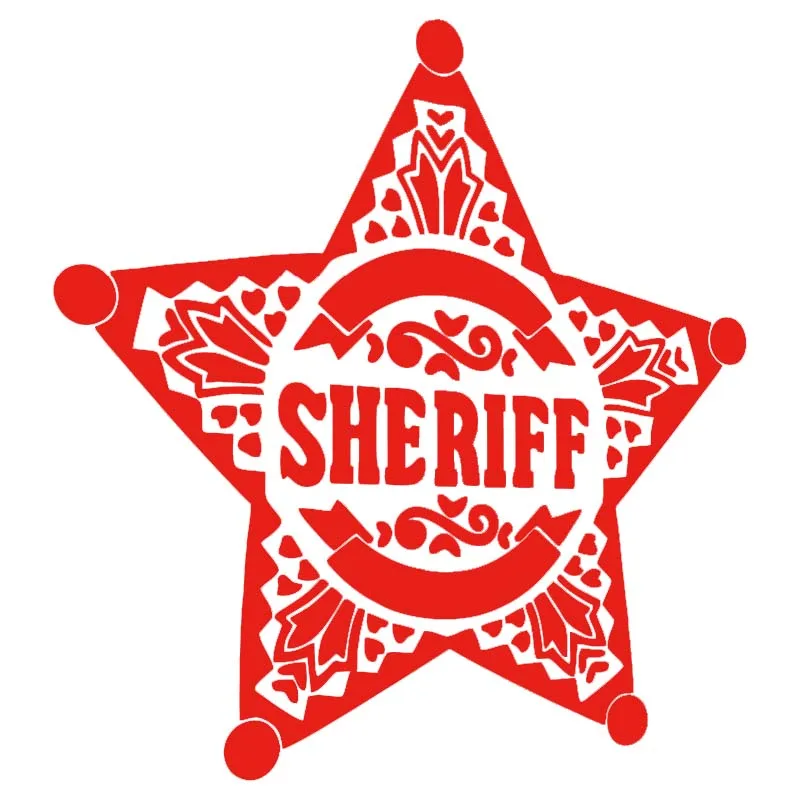 Sheriff Logo Vinyl Sticker Decal Car Auto Laptop Glass Bumper Door