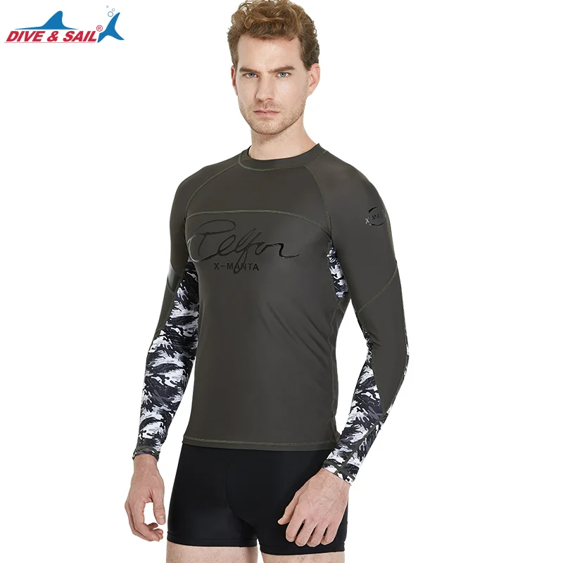 Мужской эластичный купальник Surf Rashguard Быстросохнущий Мягкий купальный костюм с