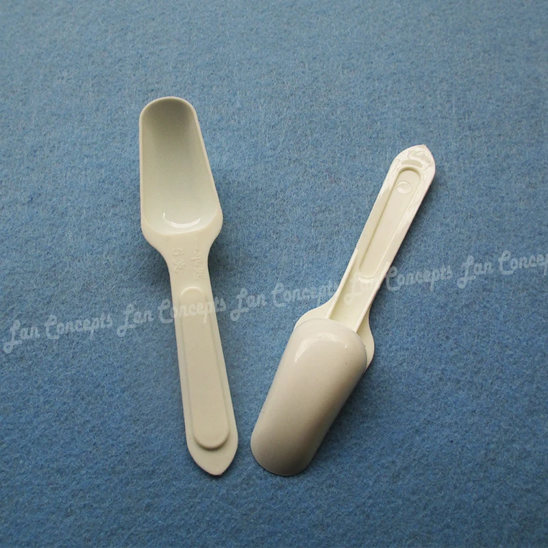 5g HDPE Spoon 5 gram Plastic Measuring Scoop for medical milk powder
