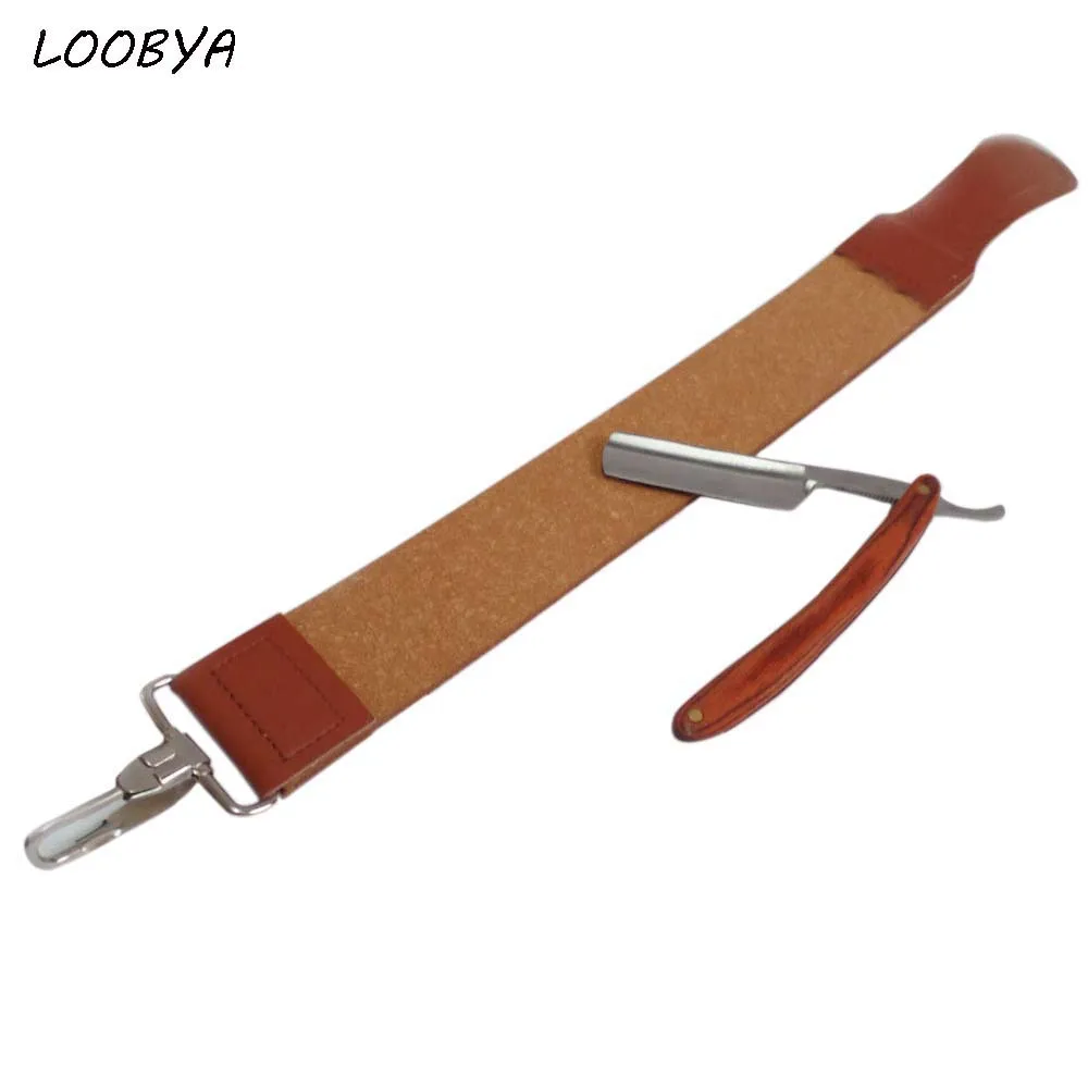 

2pc/set Safety Shaving Razor and Sharpening Leather Strop for Mens Beard Remover