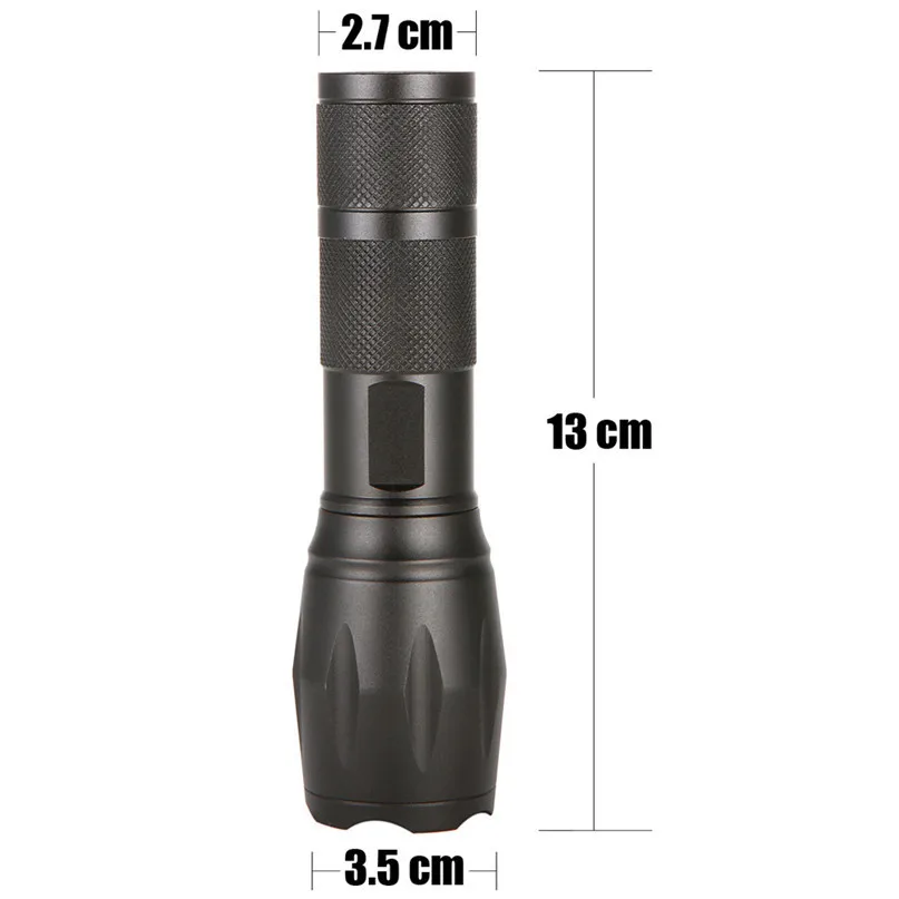 Powerful LED Flashlight 15000 lumens T6 LED Flashlight 18650 Adjustable Focus Zoom Flash Light Lamp Bicycle Front Light #2M03 (1)
