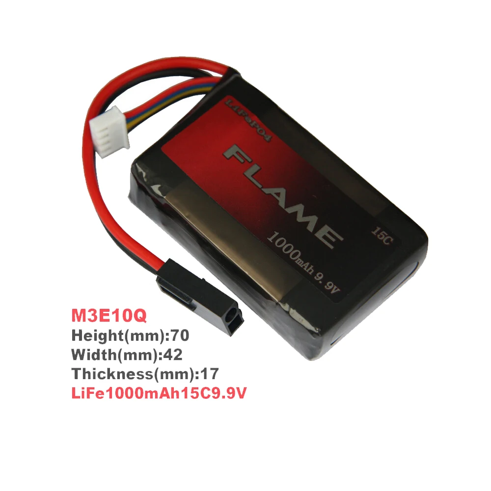 

1pcs 100% Orginal Flame 9.9V 1000mAh 15C LiFePO4 Battery For PEQ-15 Box M3E10Q
