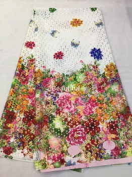 

2016 handmade chothing fabric net cuipion lace printed african cord lace embroidered net guipure for wedding/prom dress