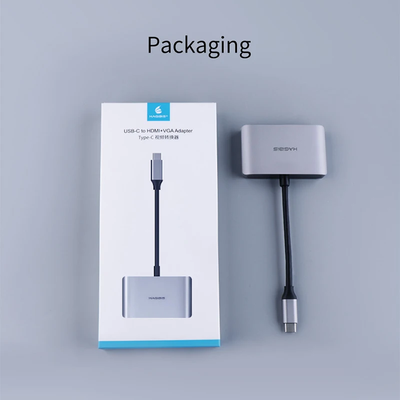 Hagibis USB C адаптер HDMI VGA Тип к 4 Thunderbolt 3 для samsung Galaxy S10/S9/S8 huawei Коврики 20/P30 Pro Кабель