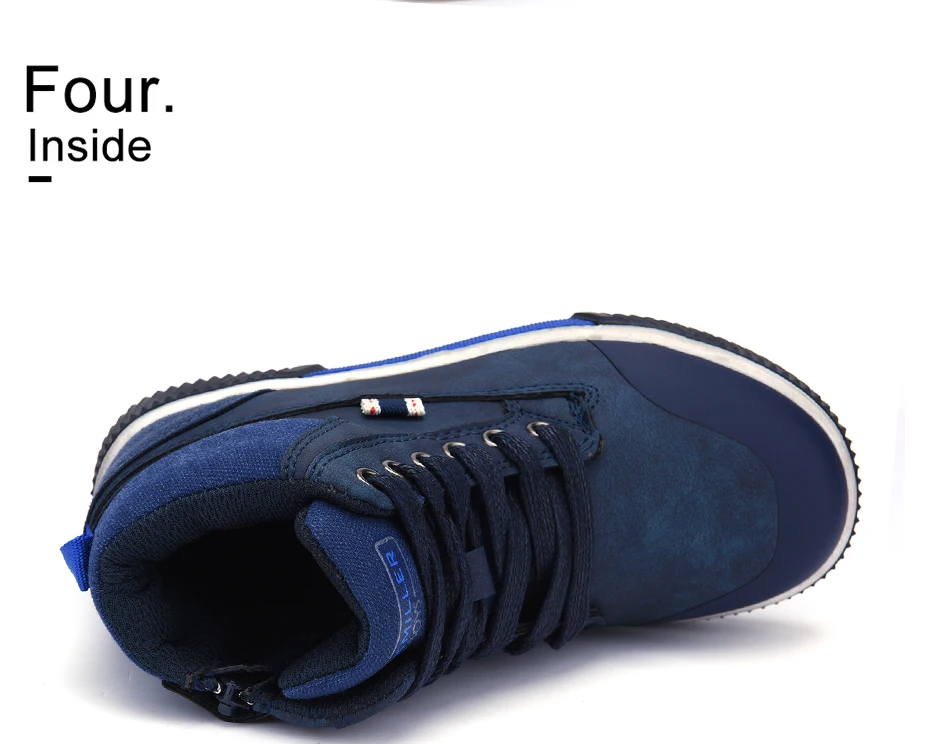 2018 г. Новые Мягкие ботильоны для маленьких детей кроссовки для мальчиков, детская обувь на молнии весенне-осенняя синяя обувь из