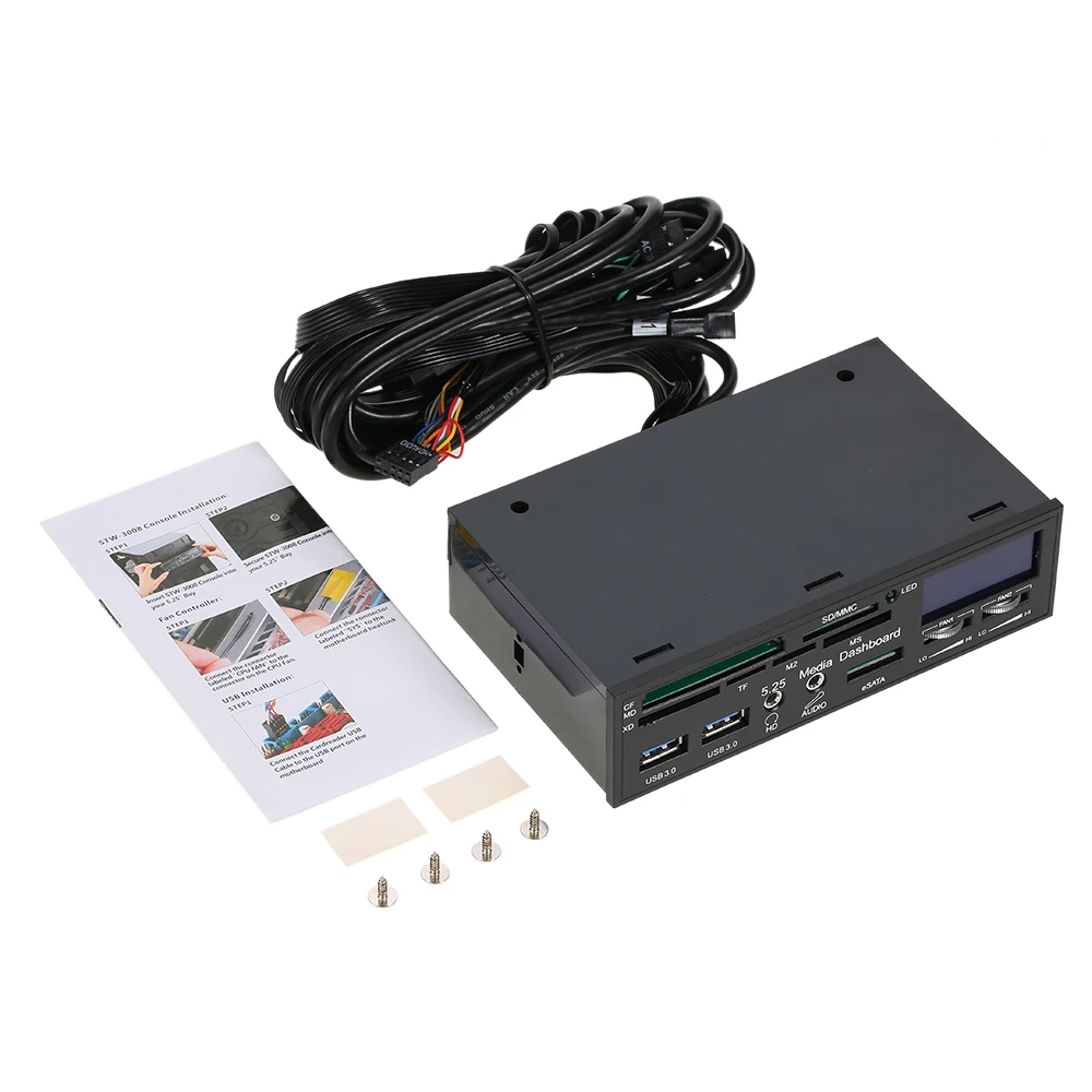 STW-Multi-Function-USB-3-0-Hub-eSATA-Port-Internal-Card-Reader-Fan-Speed-Controller-with (4)