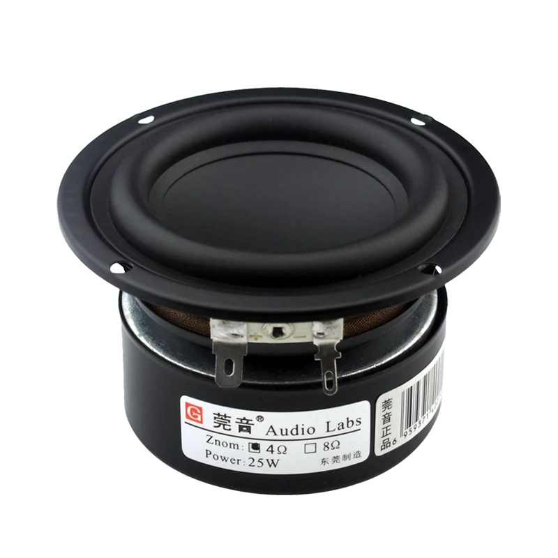

NEW 2PCS 3 inch bass canister speaker linen basin long stroke design low frequency clean and transparent 3 inch 4 Ohm 8 Ohm 25W