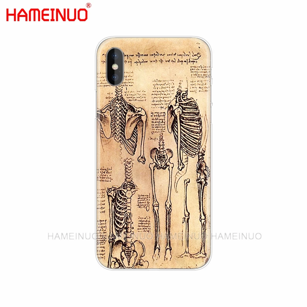 HAMEINUO Италия leonardo da vinci арт Чехол для мобильного телефона iphone X 8 7 6 4 4S 5 5S SE 5c 6s plus - Цвет: 61840