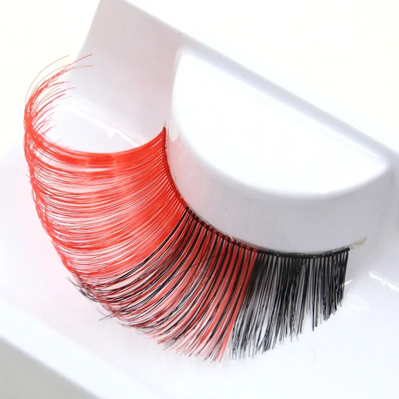 2 Colors Fake Eyelashes Exaggerated False Eyelashes Natural Long Makeup