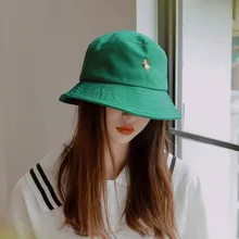 Летняя винтажная мультяшная/буквенная панамка с вышивкой для взрослых унисекс Пешие прогулки шляпа рыбака шляпа солнцезащитные очки