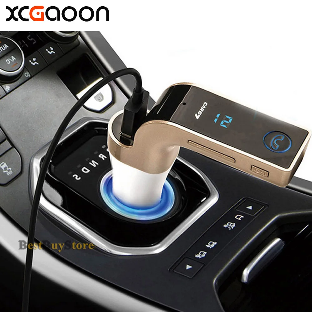 XCGaoon Bluetooth автомобильный комплект громкой связи G7 fm-передатчик Автомобильный