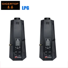 TIPTOP 2XLOT Liquefied Petroleum Gas Power Source DMX Fire Machine 6 Angle Aluminum Housing 200W Stage Effect LPG flame machine