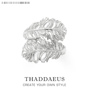 

Feathers Ring,Europe Style Glam Fashion Good Trendy Jewelry For Women,2020 Gift In 925 Sterling Silver,Super Deals