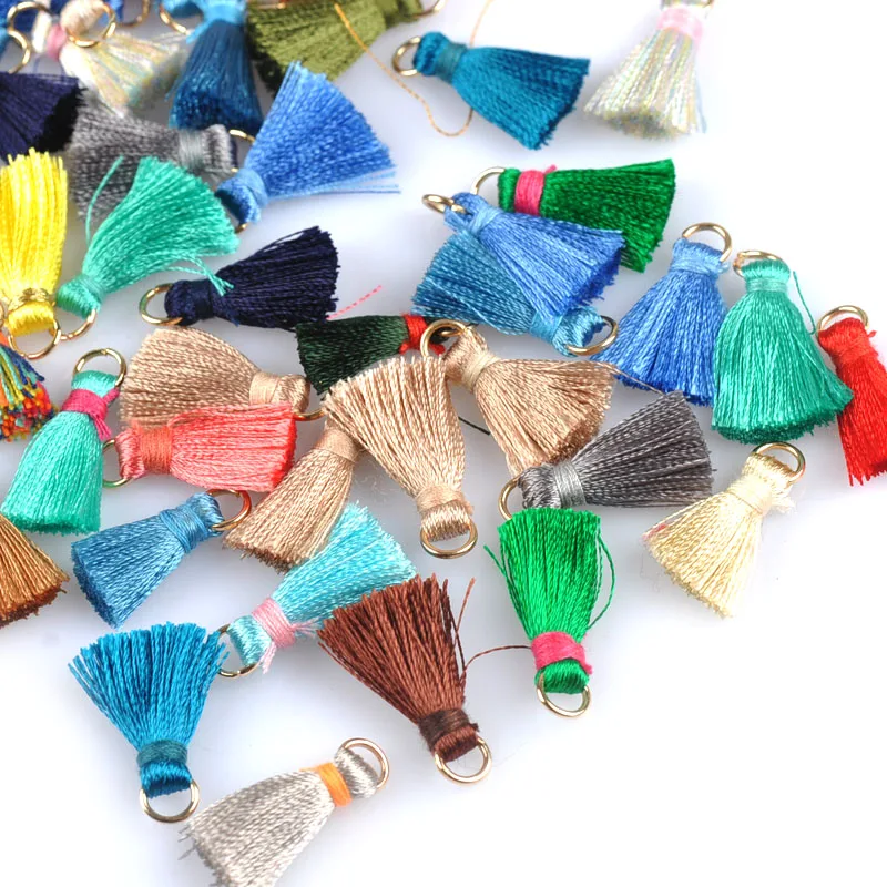 

Pendants With Macrame For Jewelry Accessory Mix Color Silk Tassels For Garments Fringe Trim DIY Handmaking Material 20Pcs C1894