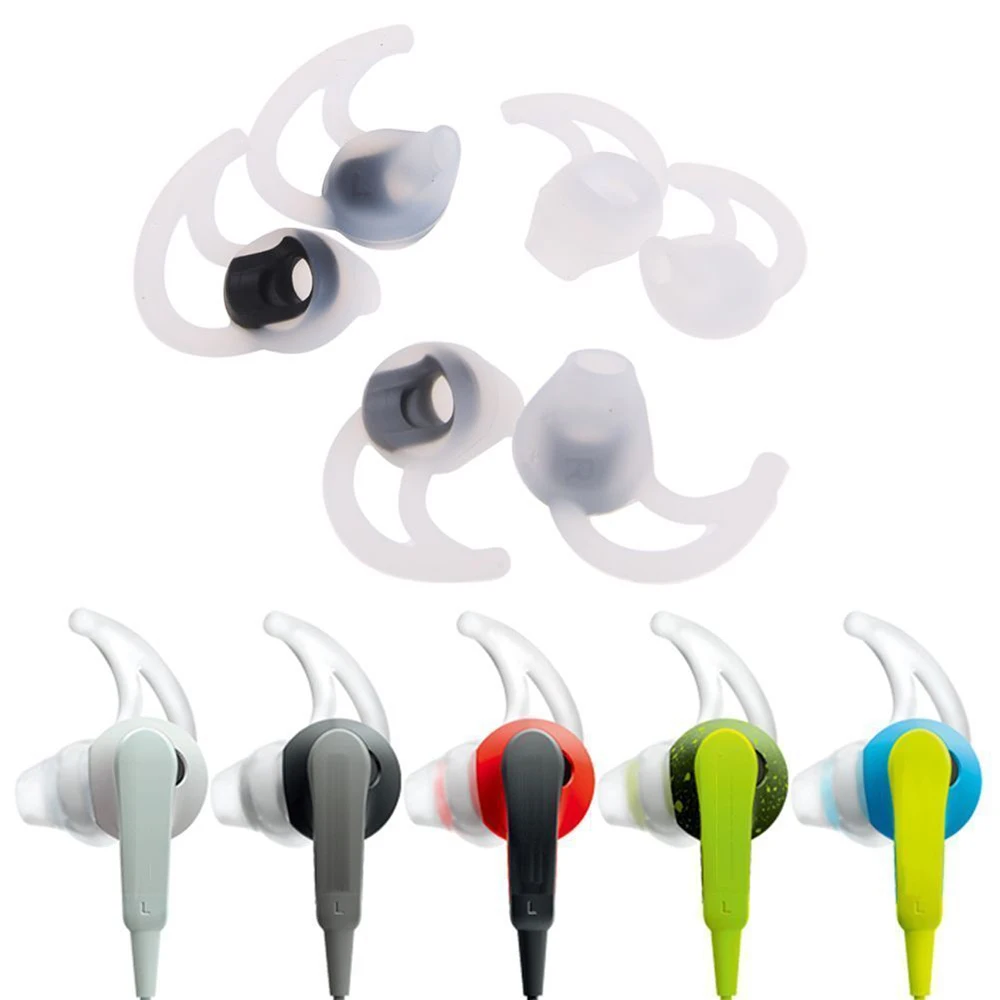 Белый мягкий Замена уха бутон советы для BOSE QC20i QC20 Тихий комфорт наушники 3 пары (S + M + L)