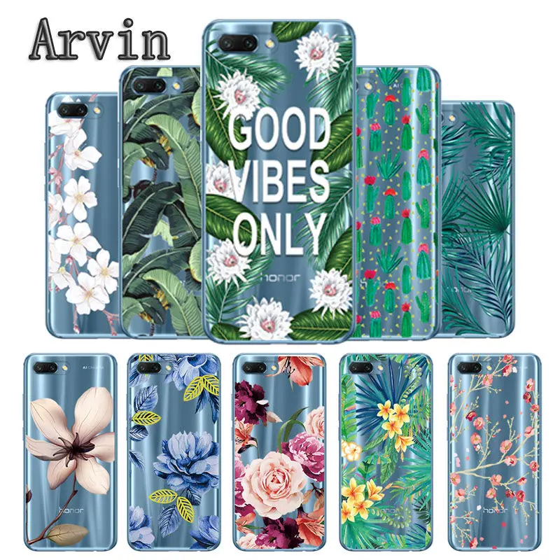 

Arvin Clear Silicone case FOR Huawei Honor 10 Patterned Case FOR Huawei Honor 9 lite Smart Protective Phone Cover FOR Honor 7c