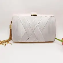 Новая женская сумка-клатч с металлической кисточкой, сумки через плечо на цепочке, классический стиль, Шелковый маленький кошелек, вечерние клатчи, сумки A739