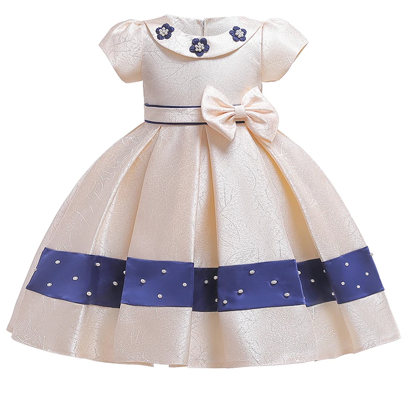 

MQATZSummer Girl Evening Wedding Dress Elegant Kids Dresses For Girls Clothes Children Big Bow Princess Dress Dress 9 3-10 Years