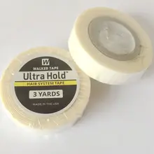 1,27 см х 3 ярдов белая ультра удерживающая лента клейкая лента для париков двухсторонняя кружевная Передняя Лента для наращивания волос, парик