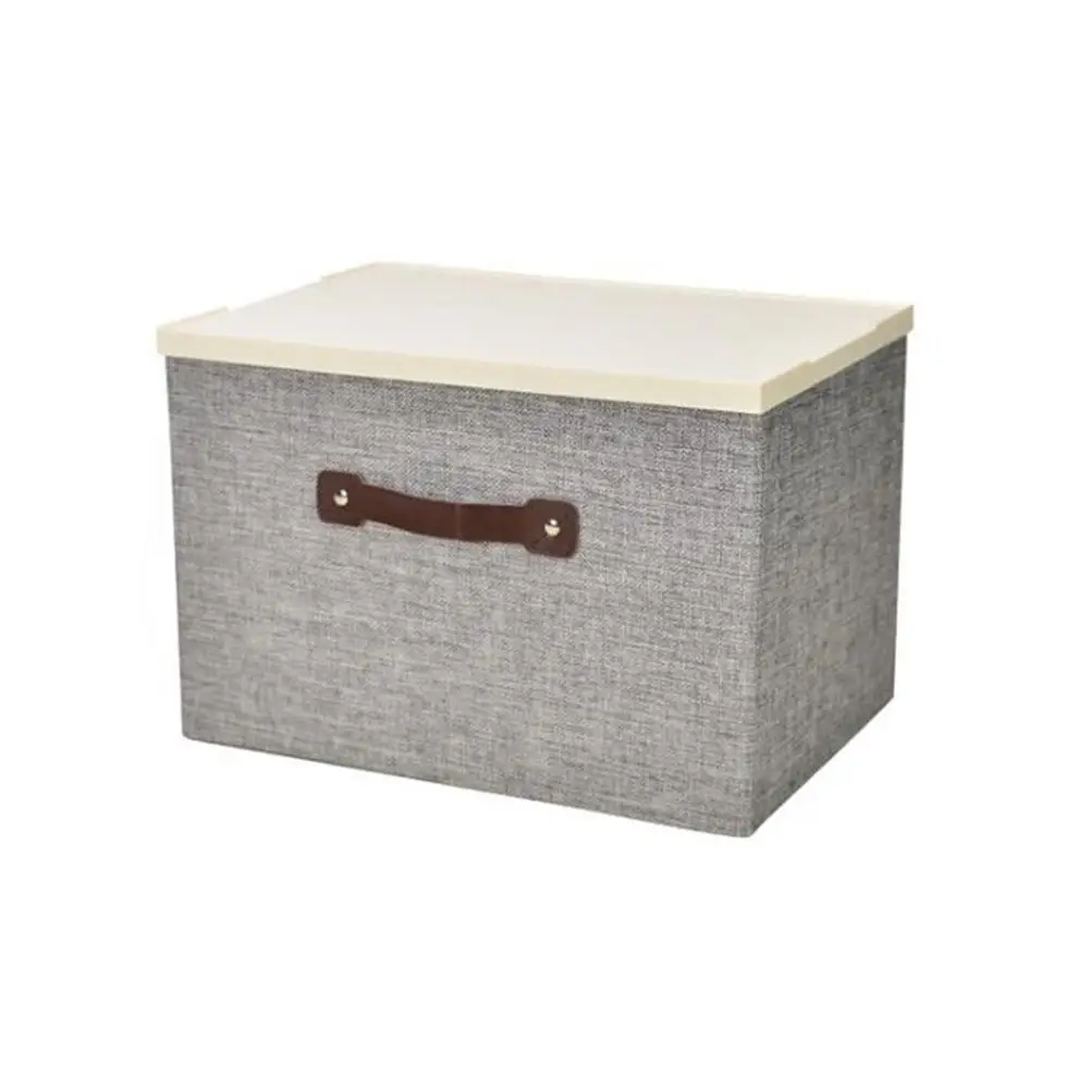 Набор ящиков для хранения, складная коробка для хранения куб с крышками и ручками тканевая корзина для хранения корзина Органайзер складные ящики - Цвет: A