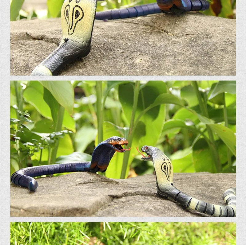 Pb игривый сумка Новое высокое моделирование Кобра Творческий король электронный пульт дистанционного управления создания King животного игрушка змей